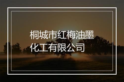 桐城市红梅油墨化工有限公司