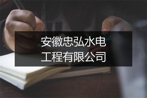 安徽忠弘水电工程有限公司