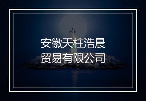 安徽天柱浩晨贸易有限公司