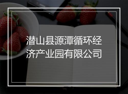 潜山县源潭循环经济产业园有限公司