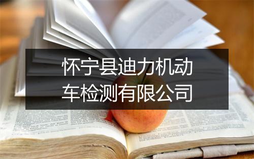 怀宁县迪力机动车检测有限公司