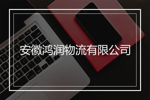 安徽鸿润物流有限公司