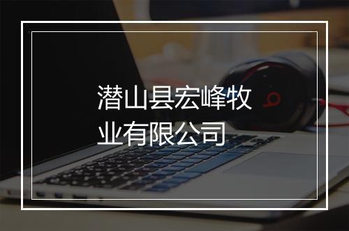 潜山县宏峰牧业有限公司