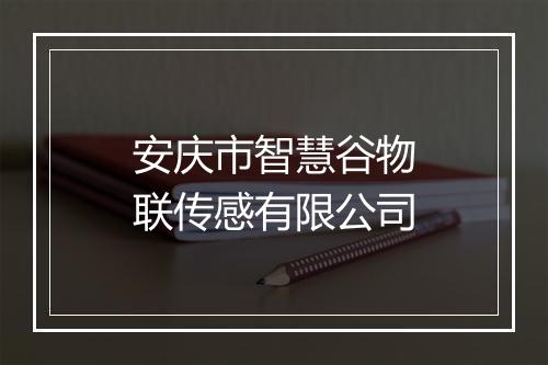 安庆市智慧谷物联传感有限公司