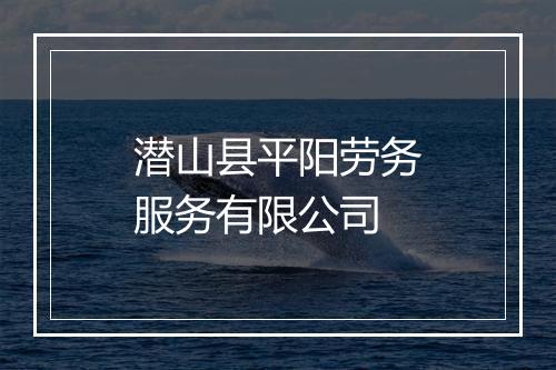 潜山县平阳劳务服务有限公司
