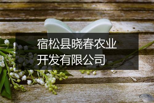 宿松县晓春农业开发有限公司