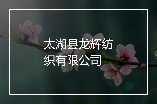 太湖县龙辉纺织有限公司