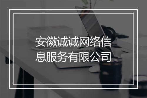 安徽诚诚网络信息服务有限公司