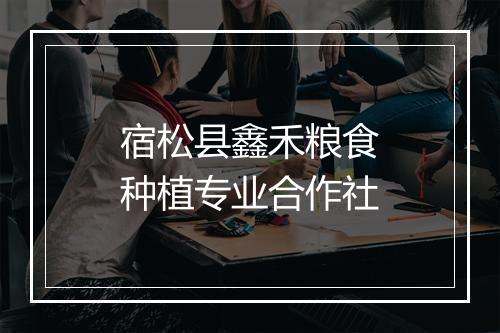 宿松县鑫禾粮食种植专业合作社