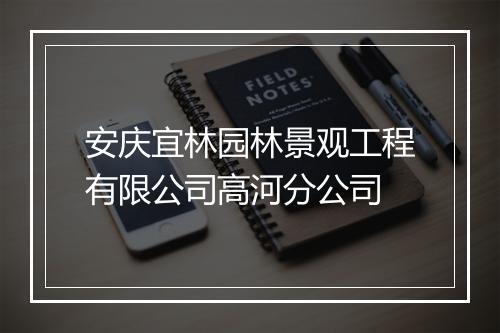 安庆宜林园林景观工程有限公司高河分公司