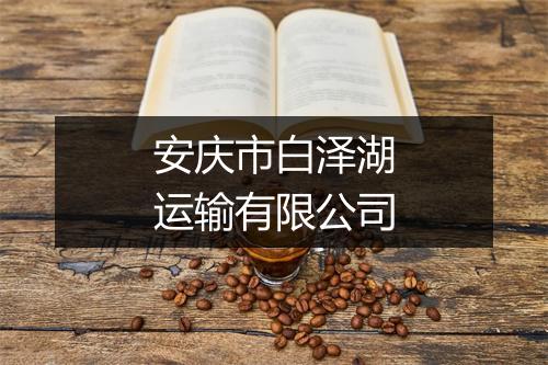 安庆市白泽湖运输有限公司