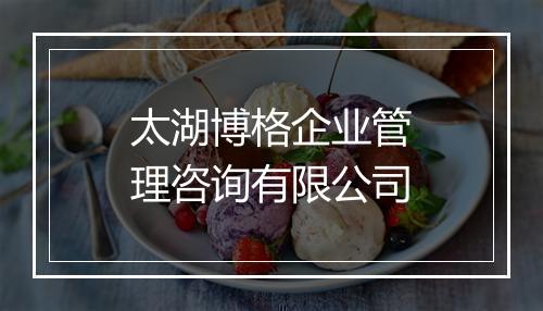 太湖博格企业管理咨询有限公司