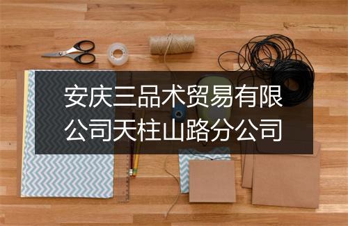 安庆三品术贸易有限公司天柱山路分公司