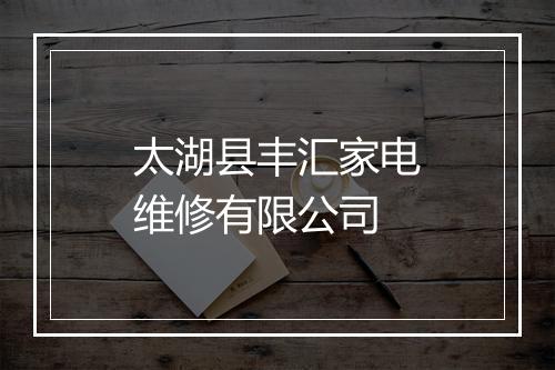 太湖县丰汇家电维修有限公司