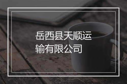 岳西县天顺运输有限公司