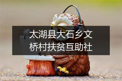 太湖县大石乡文桥村扶贫互助社
