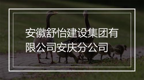 安徽舒怡建设集团有限公司安庆分公司