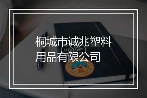 桐城市诚兆塑料用品有限公司
