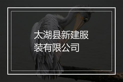 太湖县新建服装有限公司