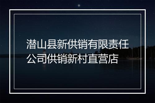 潜山县新供销有限责任公司供销新村直营店