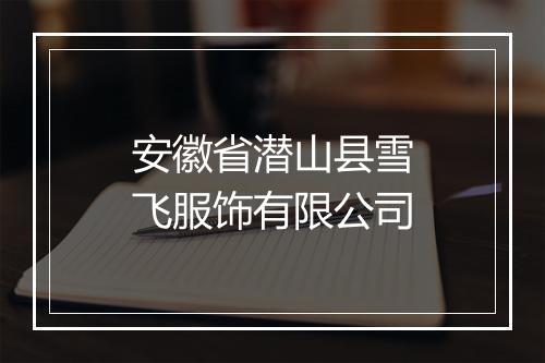 安徽省潜山县雪飞服饰有限公司