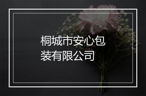 桐城市安心包装有限公司