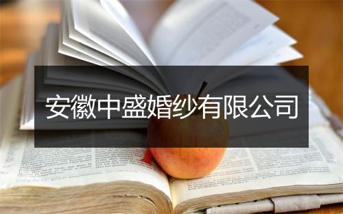 安徽中盛婚纱有限公司