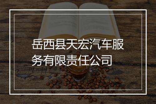岳西县天宏汽车服务有限责任公司