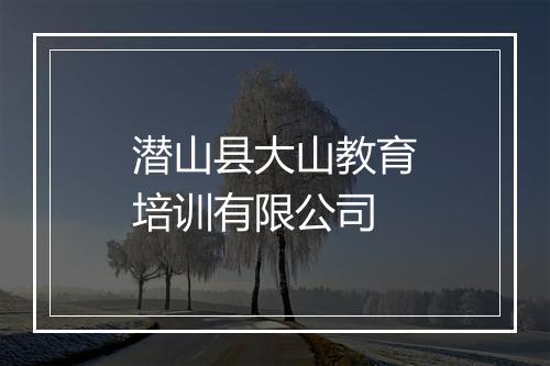 潜山县大山教育培训有限公司