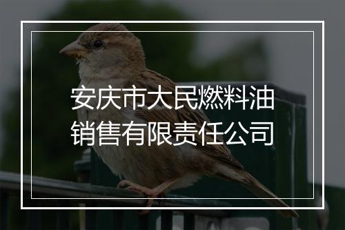 安庆市大民燃料油销售有限责任公司