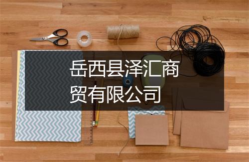 岳西县泽汇商贸有限公司