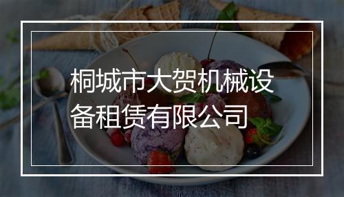 桐城市大贺机械设备租赁有限公司