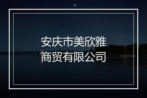安庆市美欣雅商贸有限公司
