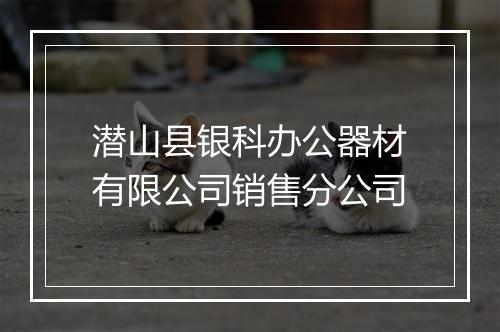 潜山县银科办公器材有限公司销售分公司