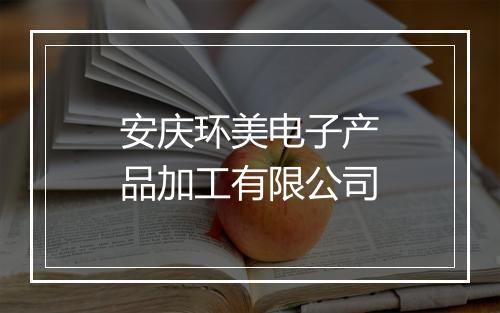 安庆环美电子产品加工有限公司