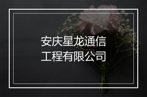 安庆星龙通信工程有限公司