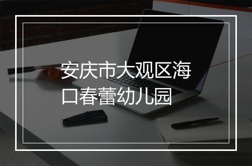 安庆市大观区海口春蕾幼儿园