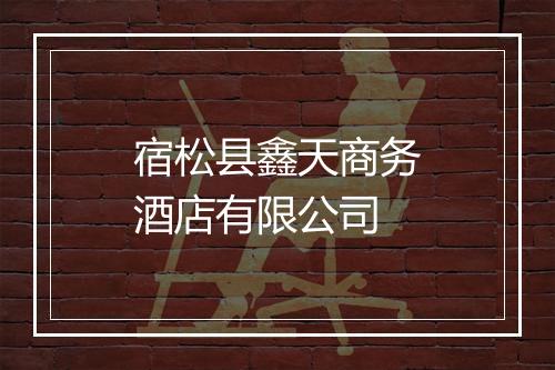宿松县鑫天商务酒店有限公司