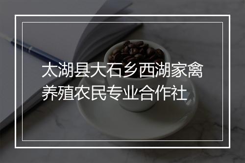 太湖县大石乡西湖家禽养殖农民专业合作社