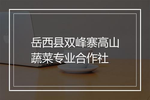 岳西县双峰寨高山蔬菜专业合作社