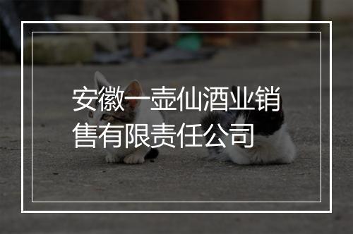 安徽一壶仙酒业销售有限责任公司