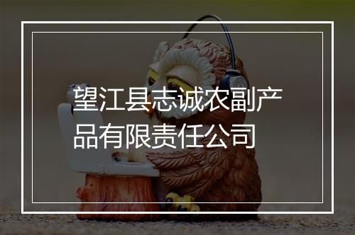 望江县志诚农副产品有限责任公司