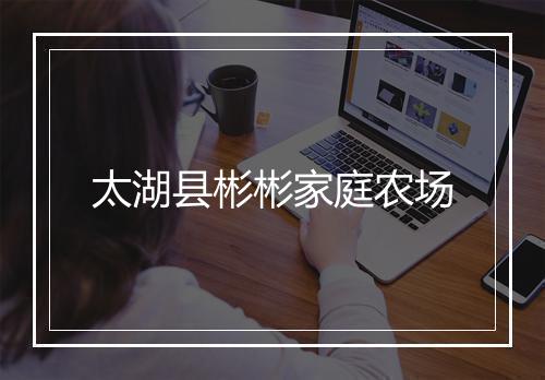 太湖县彬彬家庭农场