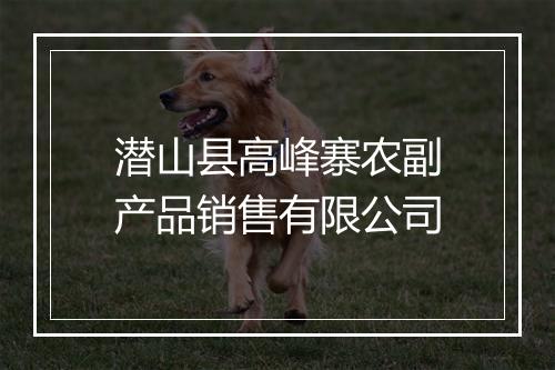潜山县高峰寨农副产品销售有限公司
