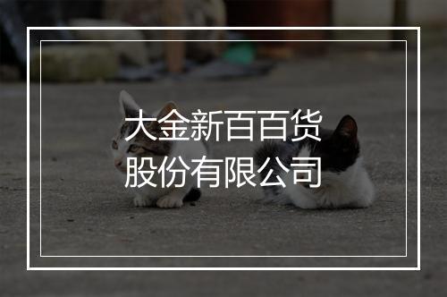 大金新百百货股份有限公司