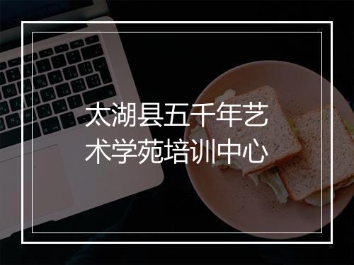 太湖县五千年艺术学苑培训中心