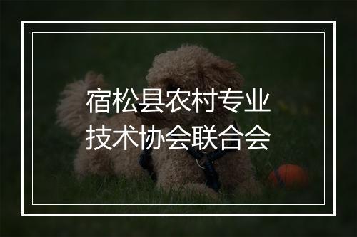 宿松县农村专业技术协会联合会