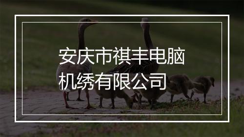 安庆市祺丰电脑机绣有限公司