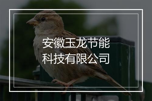 安徽玉龙节能科技有限公司