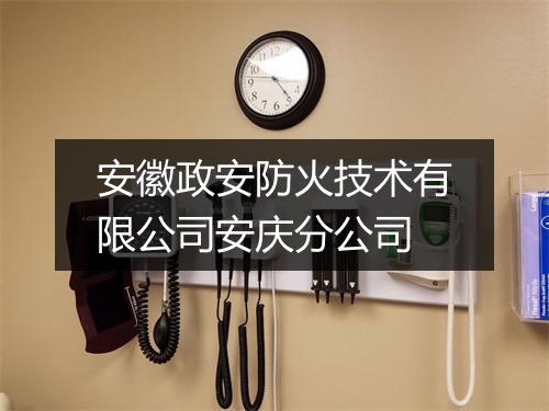安徽政安防火技术有限公司安庆分公司